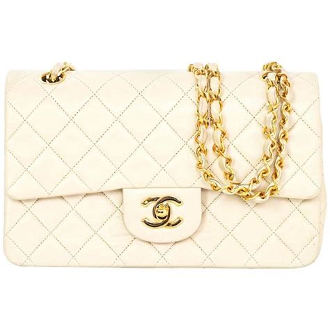 cream chanel classic flap|chanel vintage classic flap.